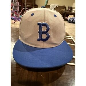 Ebbets Field Brooklyn Royal Giants Fitted Hat 7 1/8 Negro Leagues Baseball Cap‎